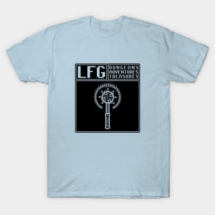 LFG Looking For Group Cleric Priest Mace Screen Dungeon Tabletop RPG TTRPG T-Shirt